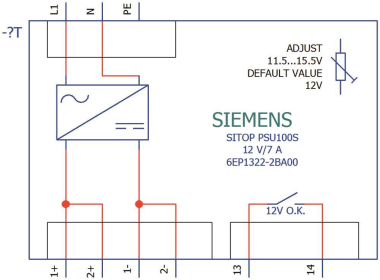 Siemens 6EP13222BA00 SITOP PSU100S 12V/ 