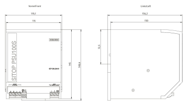 Siemens 6EP13362BA10 SITOP PSU100S 20A 
