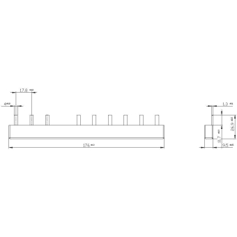 Siemens Stiftsammelschiene,    5ST3624-1 