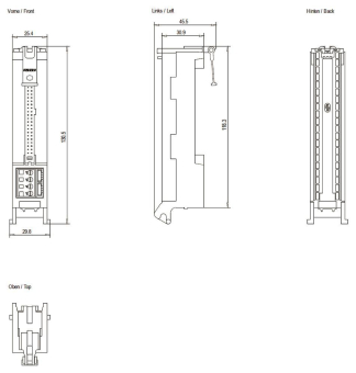 Siemens Frontsteck-   6ES7921-5CB20-0AA0 