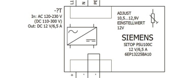 Siemens 6EP13225BA10 SITOP PSU100C 12V/ 