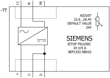 Siemens 6EP13325BA10 SITOP PSU100C 24/ 