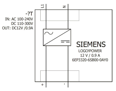 Siemens 6EP33206SB000AY0 LOGO!POWER 12V 