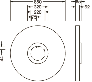 Siteco Round 21 LWand-und  51MR38FD0321B 