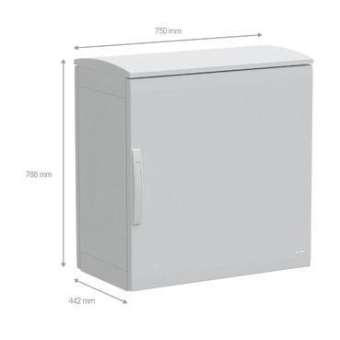 GS Poly-WS 750X750X420 1 Tür NSYPLAT774G 