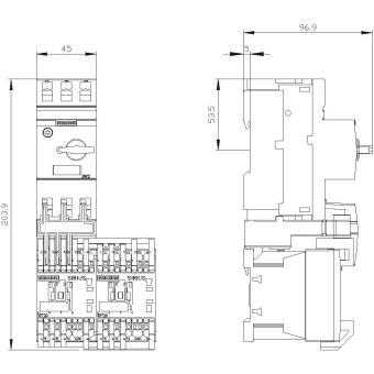 SIEM                  3RA2210-1DE15-2BB4 