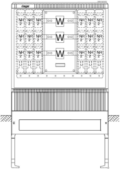 Hager Wandler-u.Messschrank    ZAW102WY8 