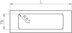 OBO D2-3 150RW Oberteil f.Geräteeinbau 
