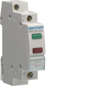 Hager LED Leuchtmelder 2fach      SVN126 