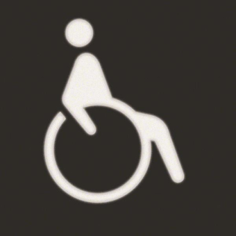 Berker Folie Symbol Rollstuhl   19058003 
