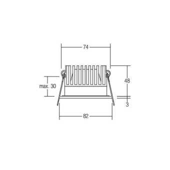 BRUM LED-Einbaustrahler         39116073 