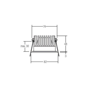 BRUM LED-Einbaustrah. weiss d2w 12116073 