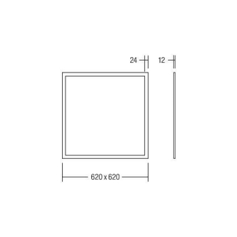 BRUM LED-Panel 620 x 620 mm, 36 32046073 