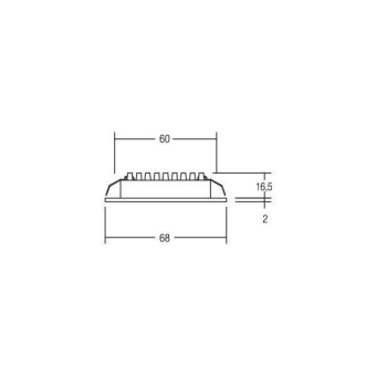 BRUM LED-MM-Einbaustrah. silber 12090623 