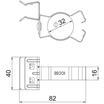 OBO SCHPC 15-20 D32 Trägerklammer 
