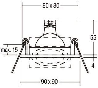 BRUM Deckeneinbaustrahler         512811 