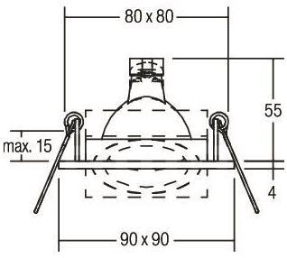 BRUM Deckeneinbaustrahler         512811 