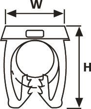 Hellermann WIC1-2-PA66-YE(1000) Clip 
