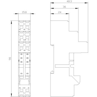 SIEM Stecksockel für         LZS:RT7872P 