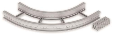 Unex Flachbogen 90  lichtgrau   67427-04 