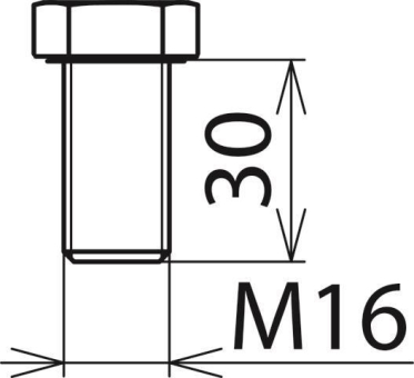 DEHN Sechskantschraube    SKS M16 30 V2A 