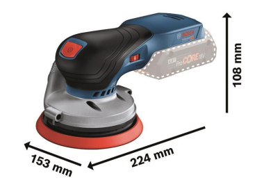 Bosch GEX 18V-125 C solo CLC  0601372201 