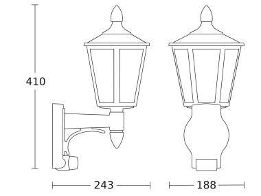 STEIN Außenleuchte               L 15 WE 