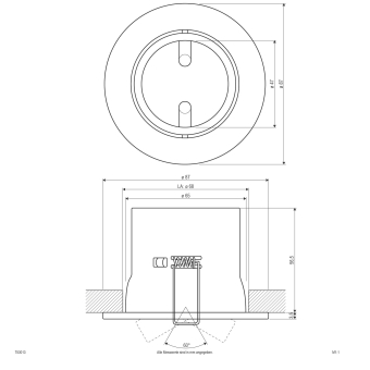 EVN Halogen-Einbauleuchte rund    753013 