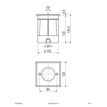 EVN Bodeneinbau -quad. -       679435EVA 