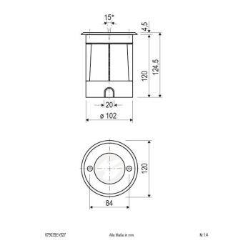 EVN LED Bodeneinbau -rund    679235EV527 