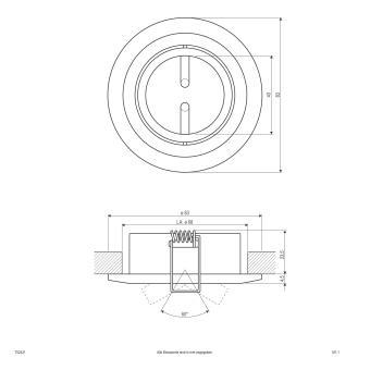 EVN Halogen-Einbauleuchte konvex  752421 
