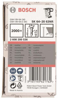 Bosch Senkkopf-Stift SK64     2608200536 