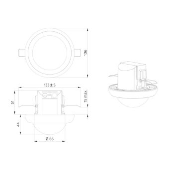 BEG 93241 PD4N-S Slave-Gerät 360° PD4N-S 