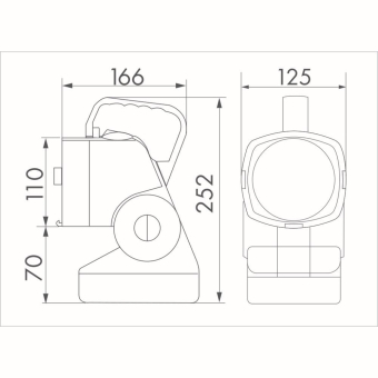 BEG 93120   SAFETYLUX portable LED, grau 