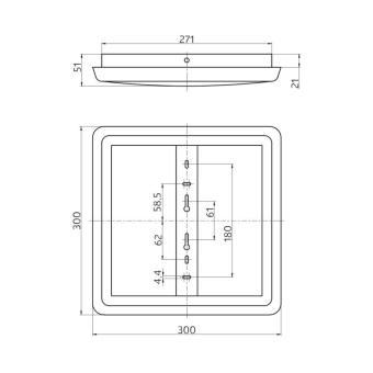 BEG 93145 LED AL12-25-300-LED-3C-HF weiß 