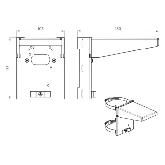 BEG 93220 BEG Masthalterung Wetterschutz 