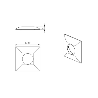 BEG Clip-Designrahmen eckig PD9-DE 92993 