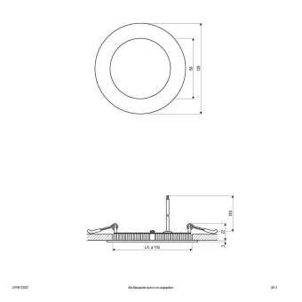 EVN LED Einbaupanel rund weiß LPRW123527 