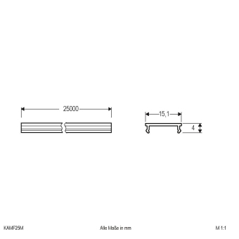 EVN Kunststoff-Abdeckung opal    KAMF25M 