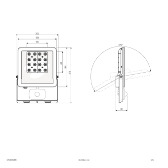 EVN LED Fluter -schwarz -    LFE300902BM 
