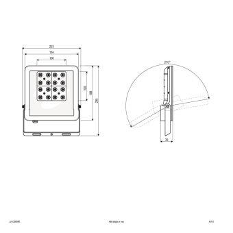 EVN LED Fluter -schwarz -      LFE300940 