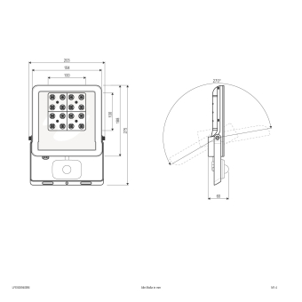 EVN LED Fluter -schwarz -    LFE500940BM 