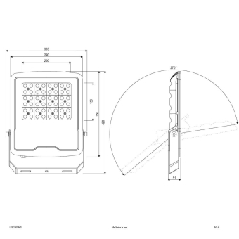 EVN LED Fluter, schwarz, IP65 LFE1500940 