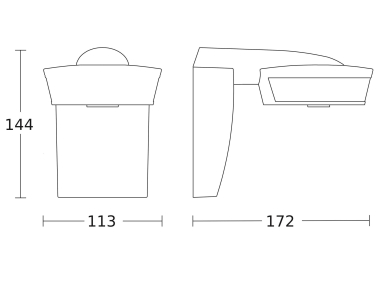 Steinel BEWEGUNGSMELDER SensIQ anthrazit 