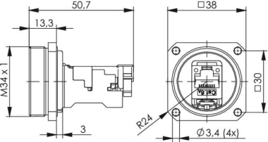 TEGA TOC Flanschset IP68     J60020A0000 