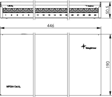 TG Modular AP Patchverteiler MPD24-HS K 
