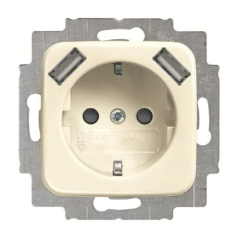 BJ Schuko/USB Steckdose  20 EUCB2USB-212 
