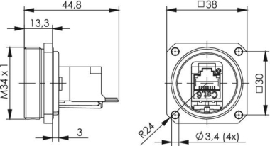 TG TOC Flanschset IP68 AMJ   J60020A0002 