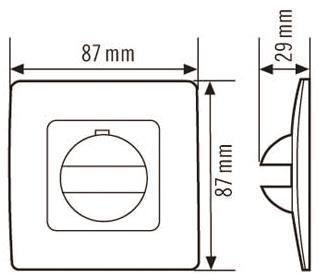 ESYLUX Abdeckung IP20 für MD 180 und 