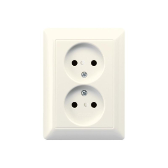 JG Steckdose 2f. 2Pol.    AS5010U 